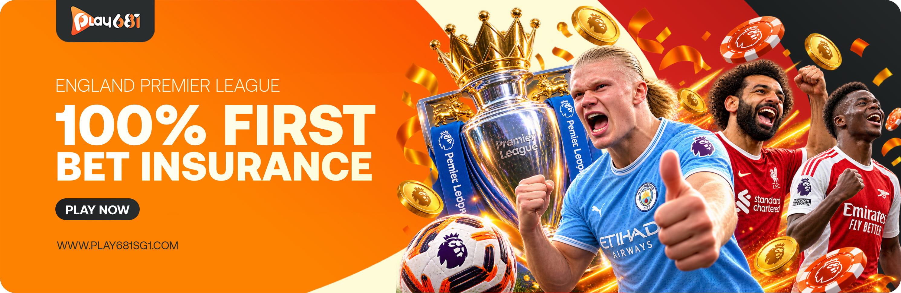 England Premier League - 100% First - Bet Insurance
